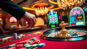 Experience the thrill of gambling at a luxurious table game featuring s8 elements like chips and cards.