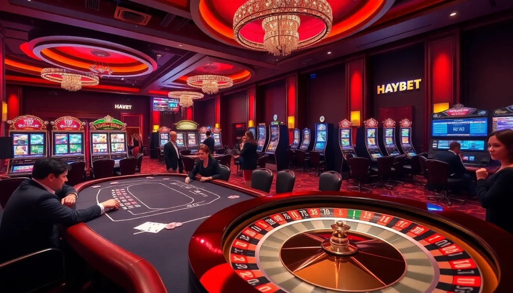 Experience vibrant gambling excitement at HAYBET casino with lively games and professional ambiance.