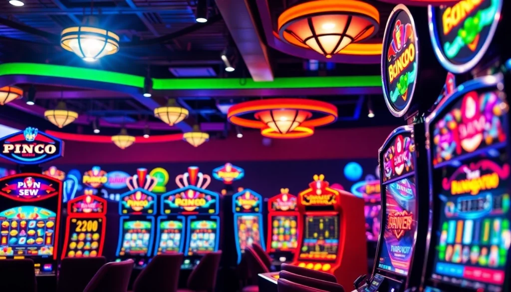 Pinco Casino slotlar ilə parlaq və enerji dolu kazino mühiti yaradır.