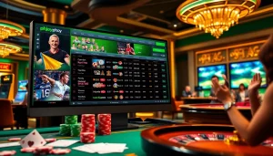 Experience dynamic sports betting with phjoy's cutting-edge online platform in a luxurious casino setting.