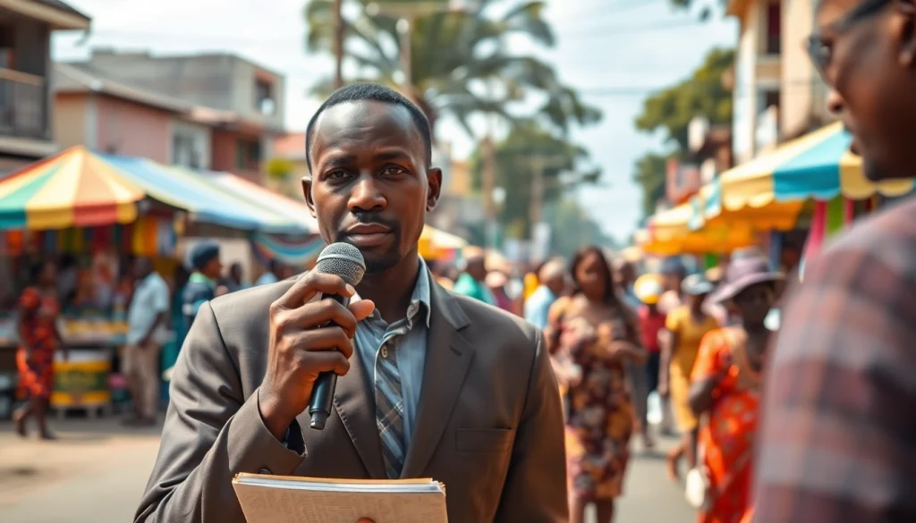 Covering major stories in Kenya News Today with a dynamic street report scene.