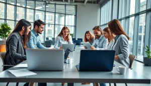 How to collaborate effectively in a modern workspace with technology tools.