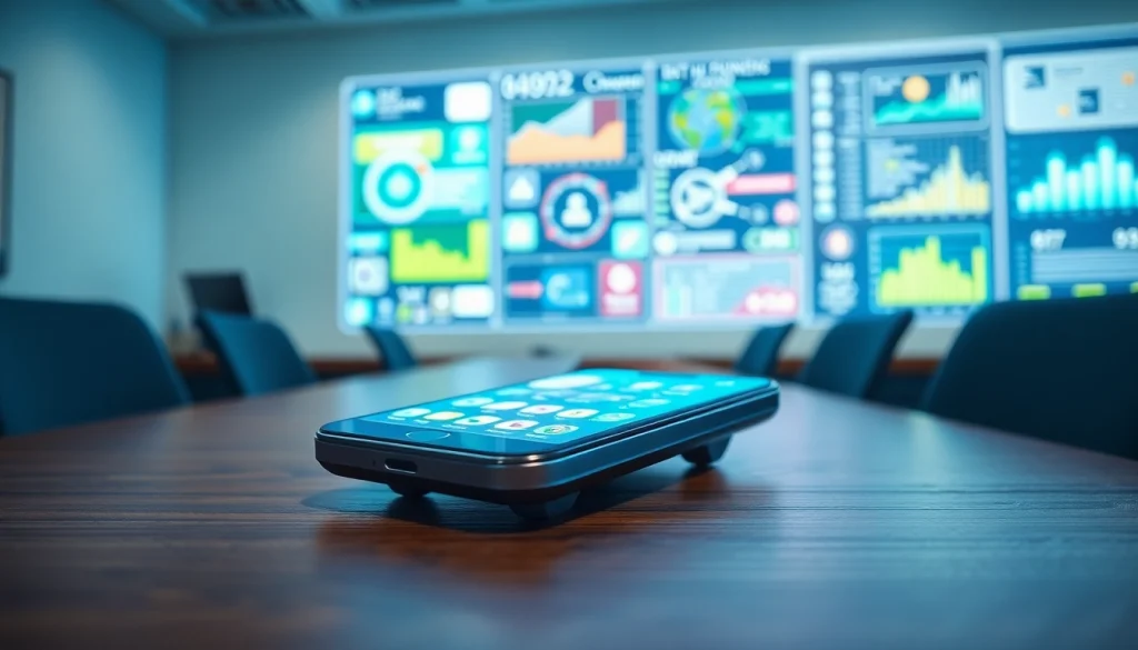 Engaging tech device showcasing fab u tech features in an innovative workspace