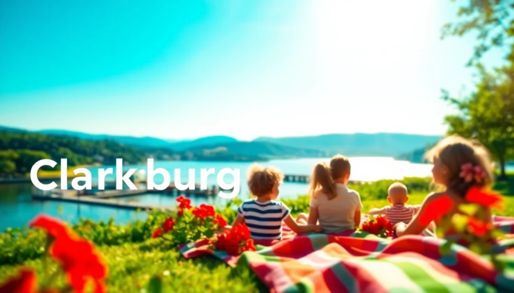 Families enjoying nature in Clarksburg's picturesque parks and scenic waterfronts.