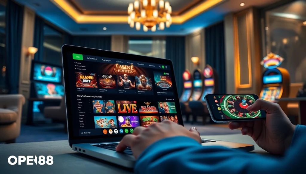 Experience the innovative gambling platform OPEN88 with diverse gaming options and a user-friendly interface.