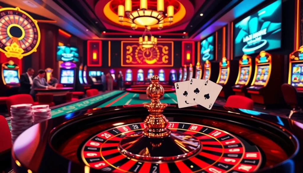 Penjudi terlibat dalam pengaturan permainan online mewah dengan antarmuka Kit4D yang menarik dan roulette.