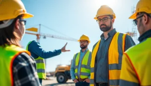 Capture of construction safety training showing workers learning essential safety techniques and protocols.