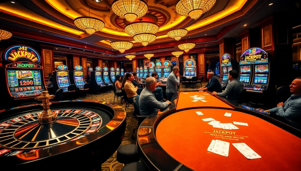 Atmosfer kasino yang penuh semangat menampilkan momen kemenangan di jmacdonaldphoto.com