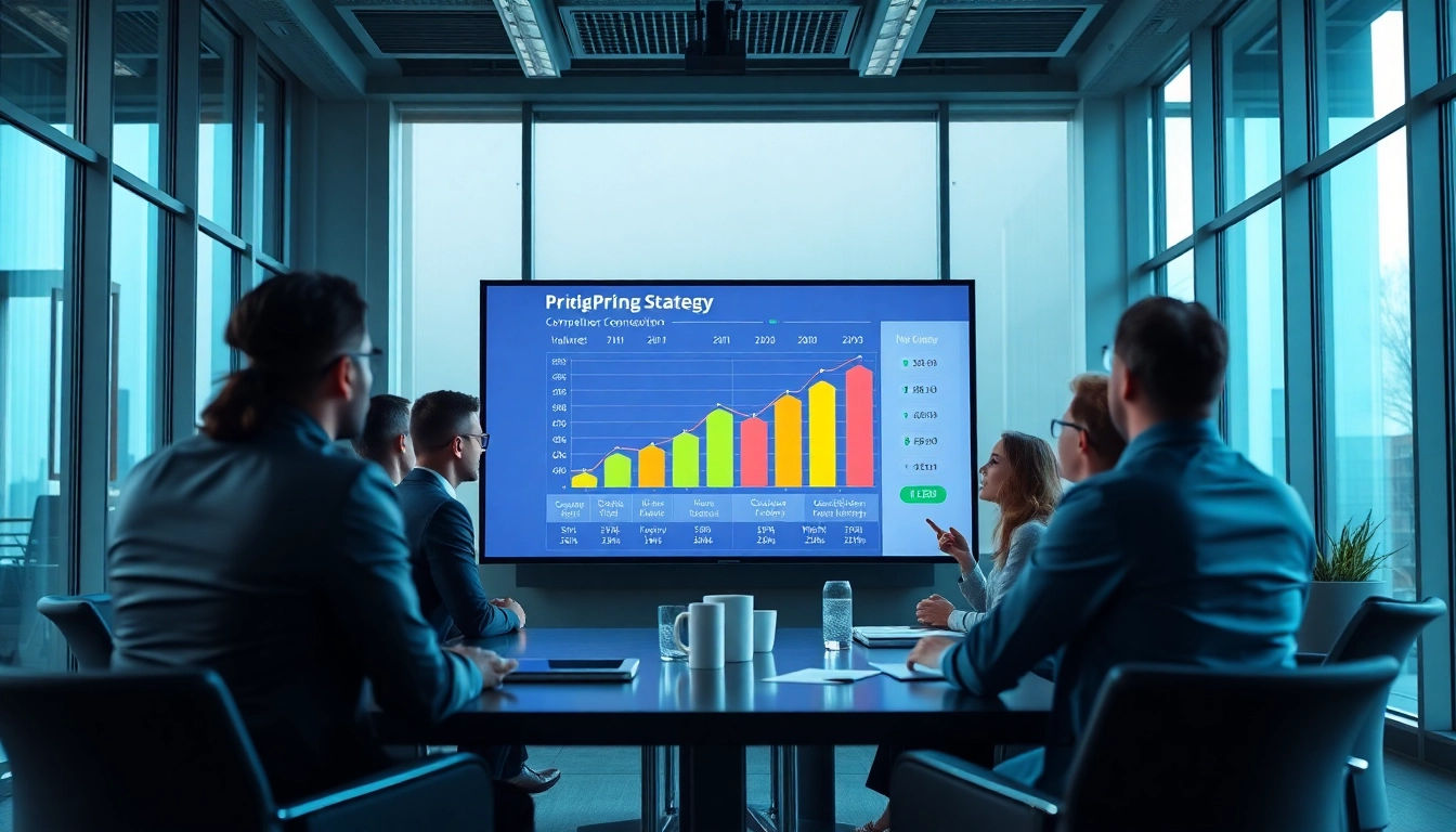 Evaluating competitor pricing strategies in a professional business environment.