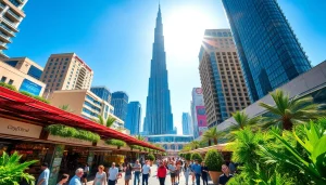 Experience the vibrant life of Citylife Dubai with bustling markets and iconic skyscrapers.