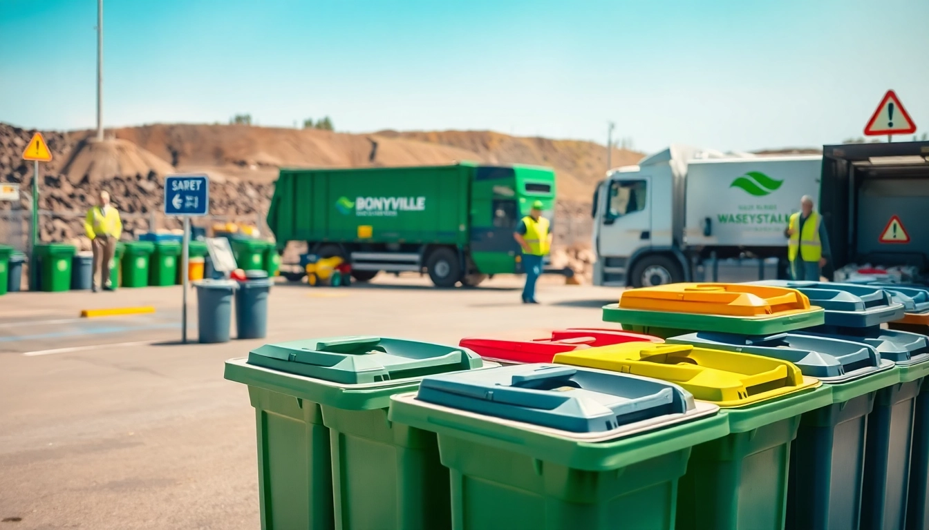 Workers efficiently managing waste at Bonnyville dump showcasing organized disposal processes.