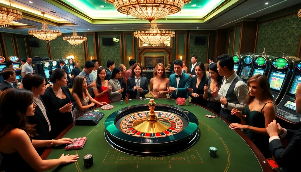 Experience thrilling moments at dafar aresgacor, as players engage at an upscale casino.