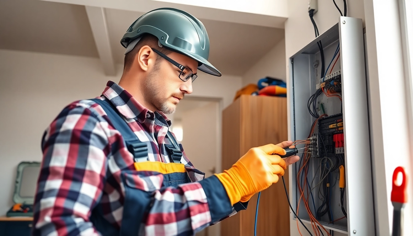 Residential electrician Burnaby expertly troubleshooting electrical systems in a modern home.