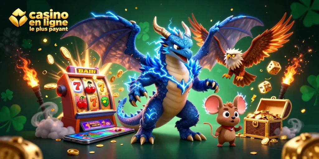 Visualiser des gains avec le casino en ligne le plus payant grâce à des éléments captivants, machines à sous et dragons.